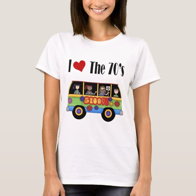 I kärlek på 70-talet tee shirt (Framsida)
