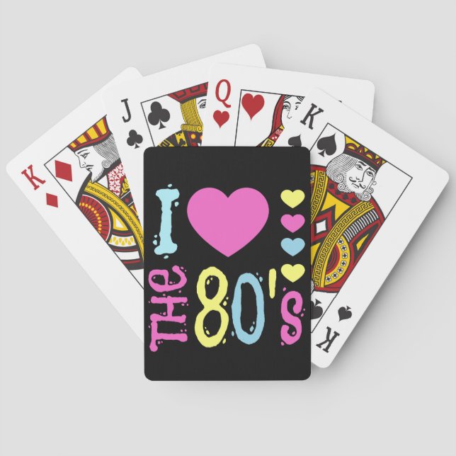 I Kärlek på 80-talet Disco Costume Casinokort (Baksidan)
