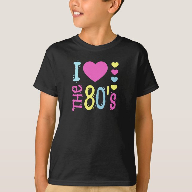 I Kärlek på 80-talet Disco Costume T Shirt (Framsida)