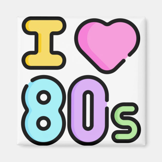 I Kärlek på 80-talet Magnet (Framsidan)