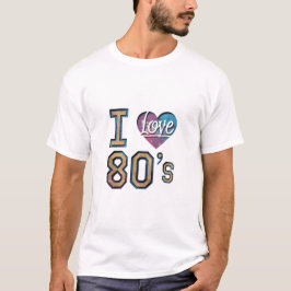 I Kärlek på 80-talet - Retro Design T Shirt