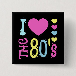 I Kärlek på 80-talets Disco Costume Knapp