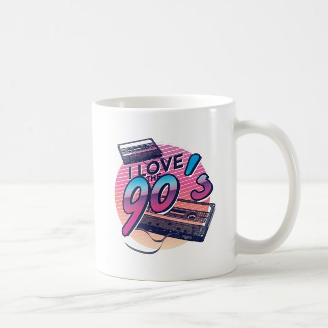 I Kärlek på 90-talets fantastiska Retro-bandkasset Kaffemugg (Höger)