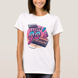 I Kärlek på 90-talets fantastiska Retro-bandkasset T Shirt