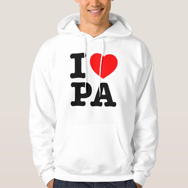 I KÄRLEK PA Pennsylvania Hoodie (Framsida)