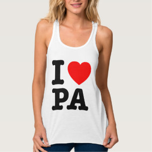 I KÄRLEK PA Pennsylvania Linne Med Racerback