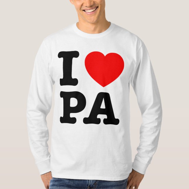 I KÄRLEK PA Pennsylvania T Shirt (Framsida)