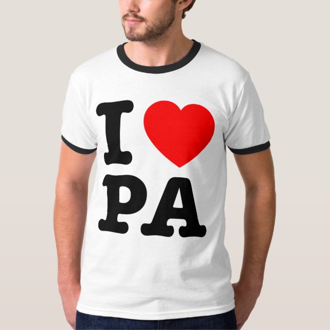 I KÄRLEK PA Pennsylvania T Shirt (Framsida)