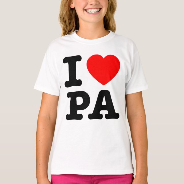 I KÄRLEK PA Pennsylvania T Shirt (Framsida)