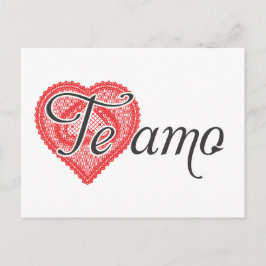 I kärlek på spanska - Te amo Vykort