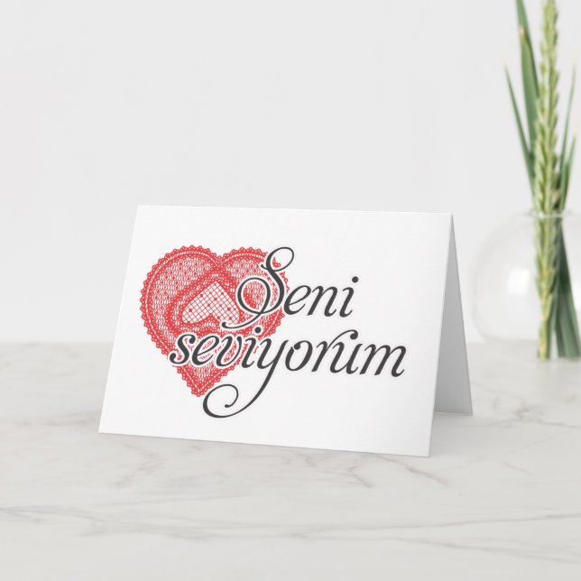 I kärlek på turkiska - Seni seviyorum Kort (Framsida)