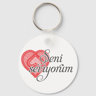 I kärlek på turkiska - Seni seviyorum Nyckelring