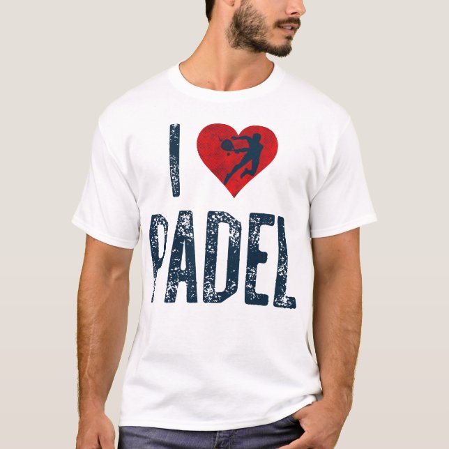 I Kärlek Padel T Shirt (Framsida)