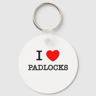 I Kärlek Padlocks Nyckelring