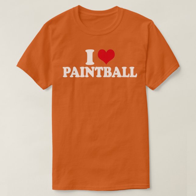 I Kärlek Paintball T Shirt (Design framsida)