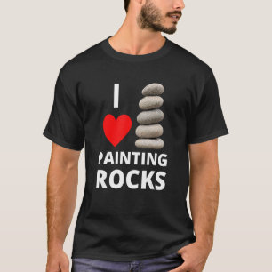 I Kärlek Painting Sten Heart Sten Stack Kindness P T Shirt