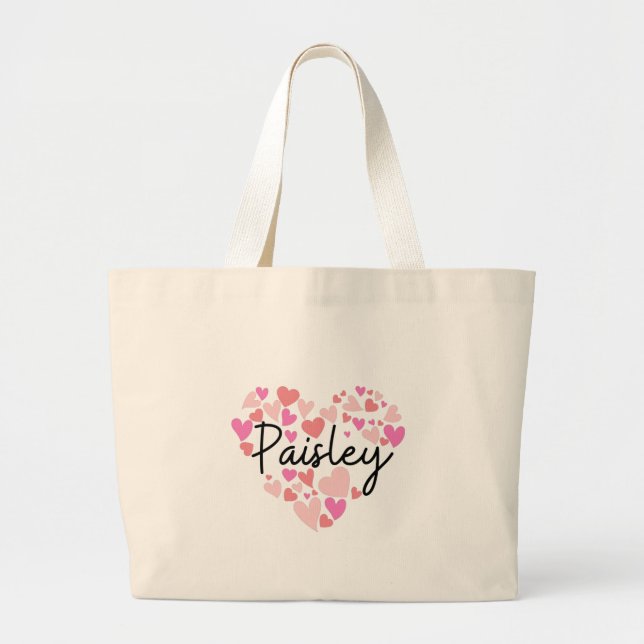 I kärlek Paisley Jumbo Tygkasse (Framsidan)