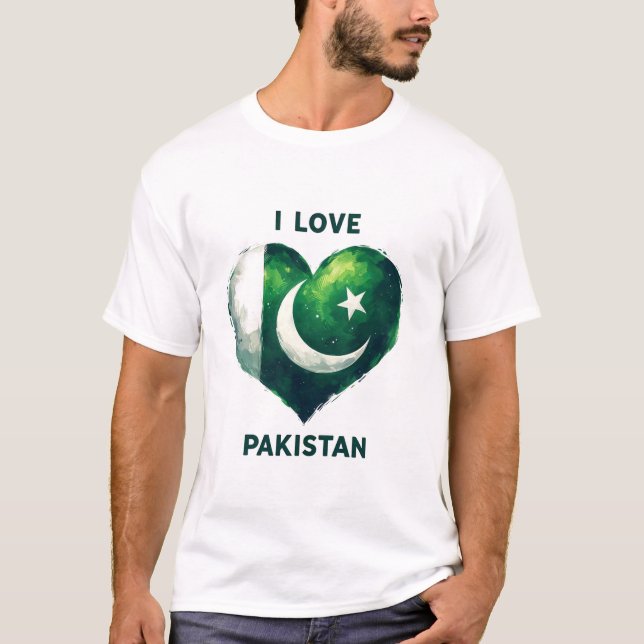 I kärlek Pakistan T Shirt (Framsida)