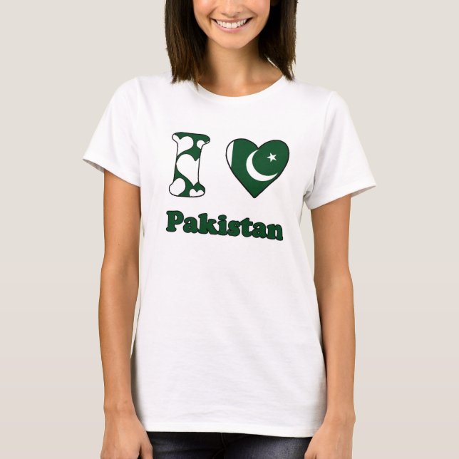 I kärlek Pakistan T-shirt (Framsida)