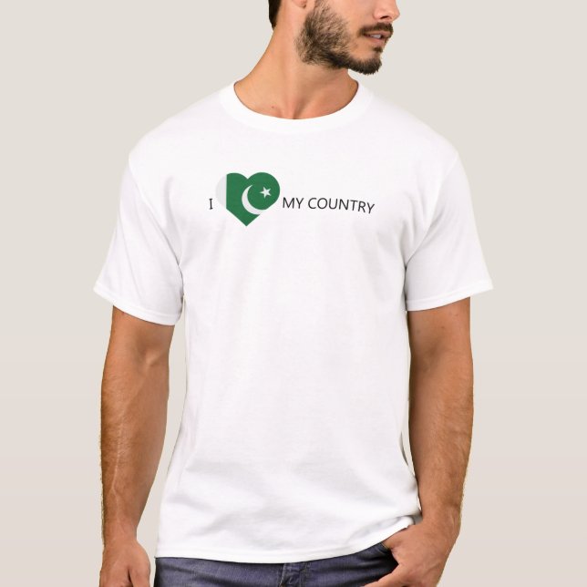I Kärlek Pakistan T Shirt (Framsida)