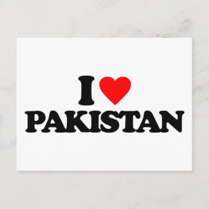 I KÄRLEK PAKISTAN VYKORT