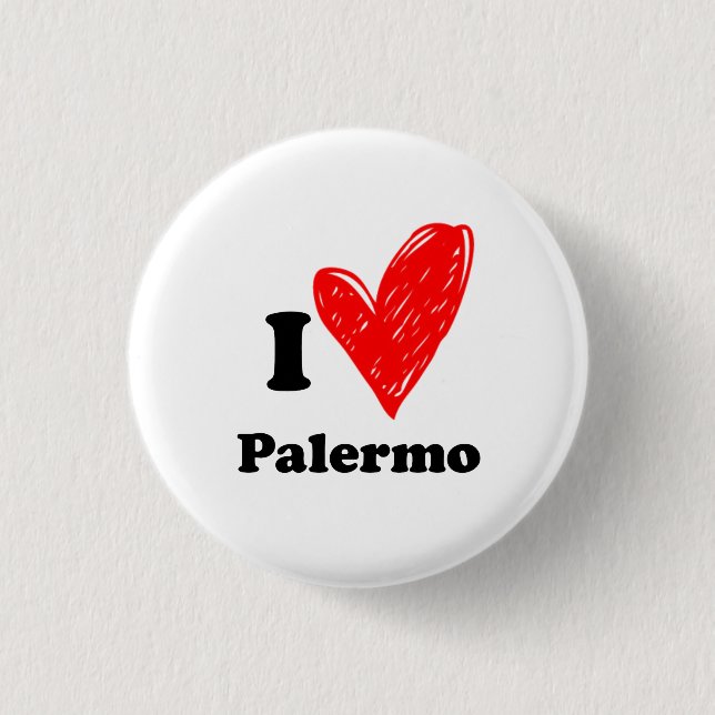 I Kärlek Palermo Knapp (Framsida)