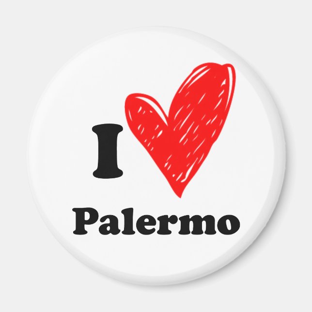 I Kärlek Palermo Magnet (Framsidan)