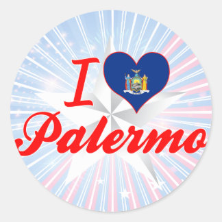 I Kärlek Palermo, New York Runt Klistermärke