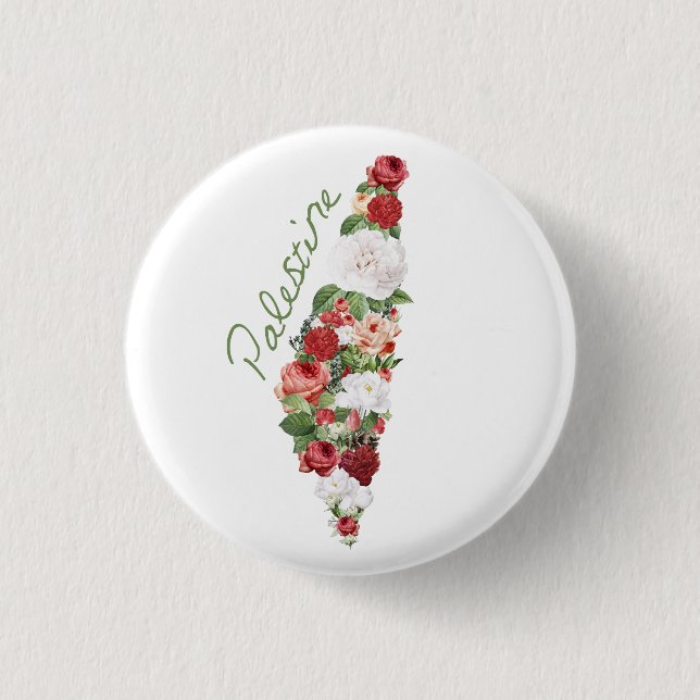 I Kärlek Palestina Mitt hemland Palestina Karta Knapp (Framsida)