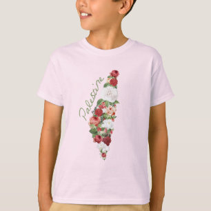 I Kärlek Palestina Mitt hemland Palestina Karta T Shirt