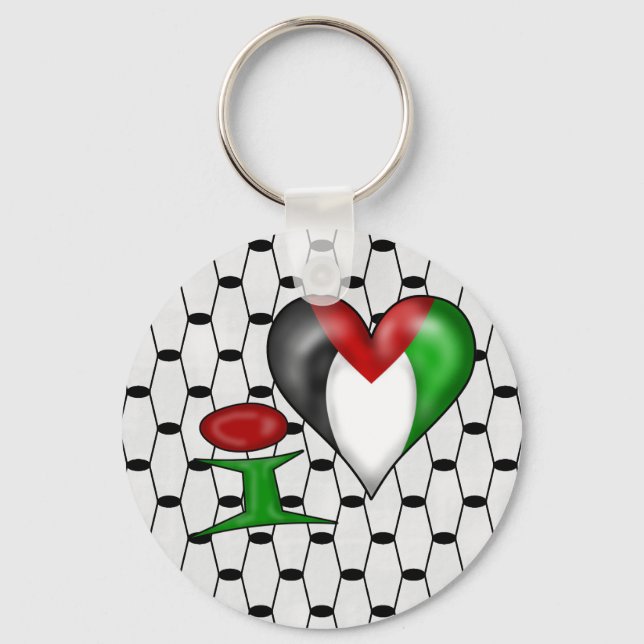 I kärlek Palestina Nyckelring (Framsida)