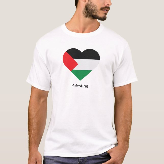 I Kärlek Palestina T Shirt (Framsida)