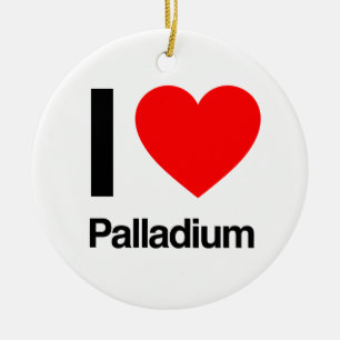 i kärlek palladium julgransprydnad keramik