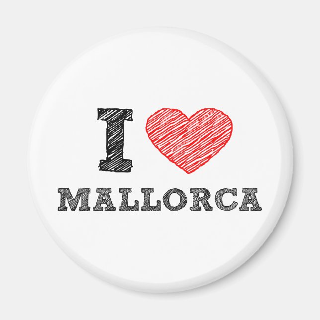 I Kärlek Palma de Mallorca Magnet (Framsidan)