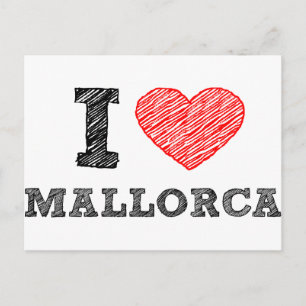 I Kärlek Palma de Mallorca Vykort