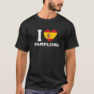 I Kärlek Pamplona Spain Heart Spain Premium T Shirt