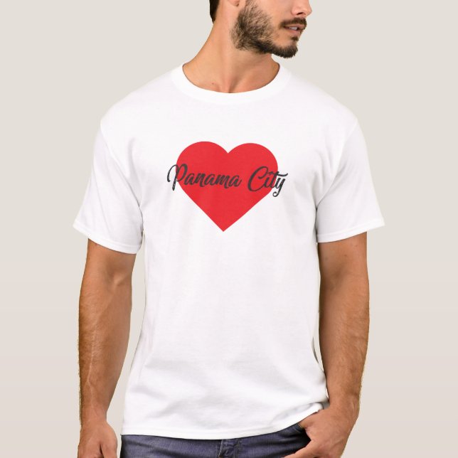 I Kärlek Panama City T Shirt (Framsida)