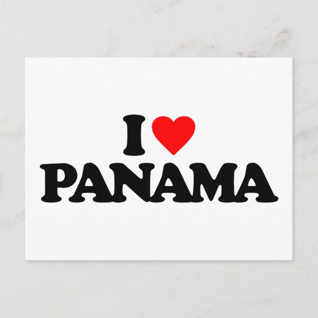 I KÄRLEK PANAMA VYKORT (Framsida)