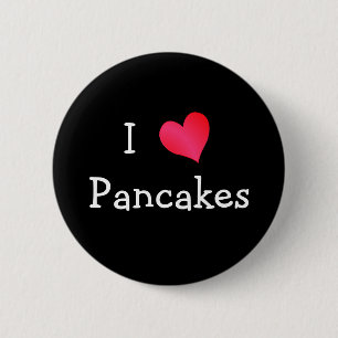 I Kärlek Pancakes Knapp