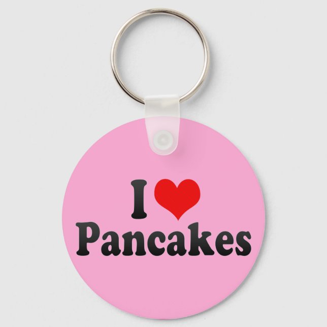 I Kärlek Pancakes Nyckelring (Framsida)