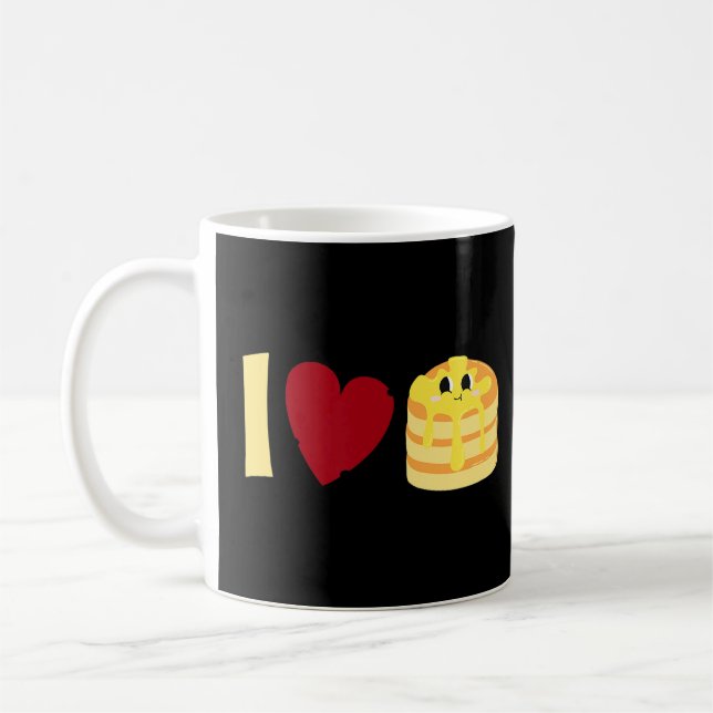 I kärlek Pancakes Pancake Kaffemugg (Vänster)