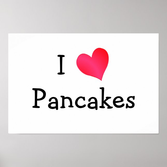 I Kärlek Pancakes Poster (Framsidan)