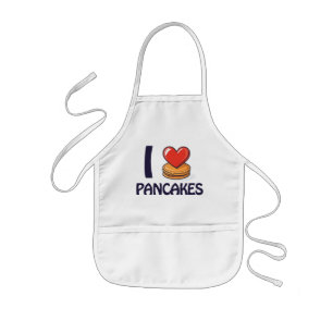 I kärlek Pancakes T-Shirt Barnförkläde
