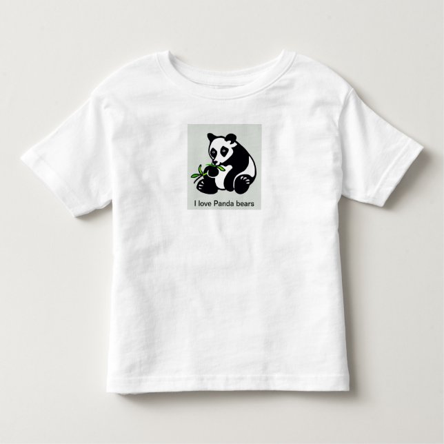 I kärlek Panda Bears - Animal Lover - Wildlife T Shirt (Framsida)