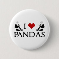 I Kärlek Panda Bears Cute