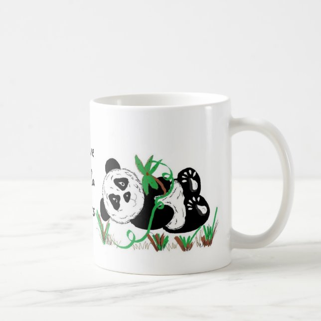 I Kärlek Panda Bears Kaffemugg (Höger)
