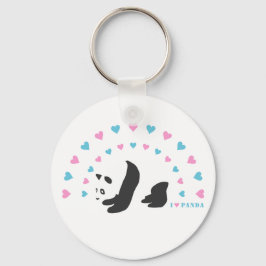 I Kärlek Panda Nyckelring