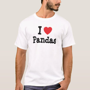 I kärlek Pandas anpassningsbar personlig T-shirt