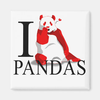 I Kärlek Pandas Magnet