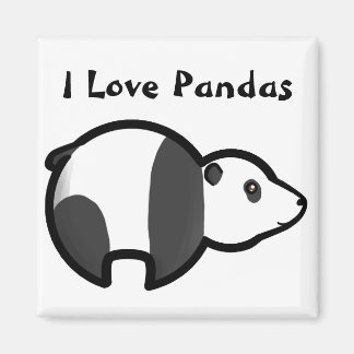 I Kärlek Pandas Magnet